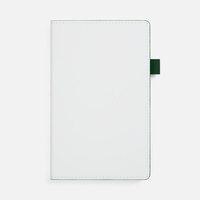 Ежедневник White Shall, недатированный, бело-зеленый