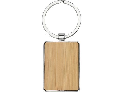 Прямоугольный брелок Neta из бамбука, дерево - рис 2.