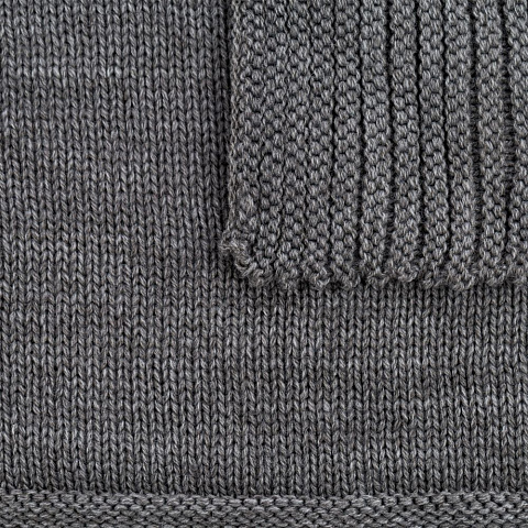 Плед Chess Queen, ver.2, серый меланж - рис 3.