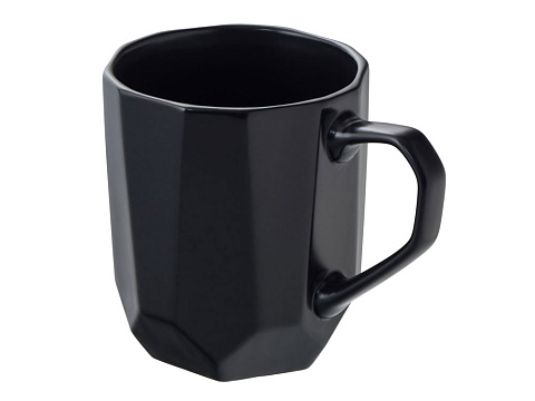 Кружка с гранями Amery, 310мл, черный матовый
