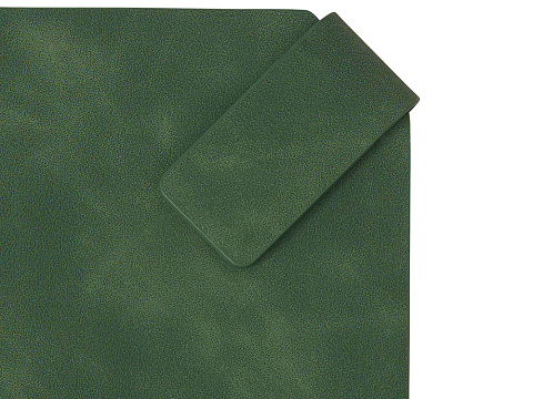 Блокнот А5 в гибкой обложке Chaplin, зеленый - рис 5.