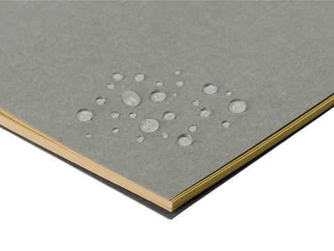 Блокнот Monet, гибкая обложка A5 из моющегося крафта, 32 листа, серый - рис 6.