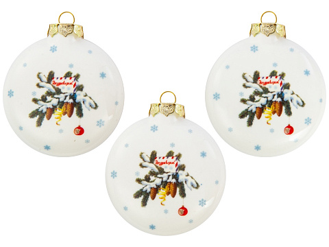 Набор новогодних игрушек, 3 шт - рис 7.