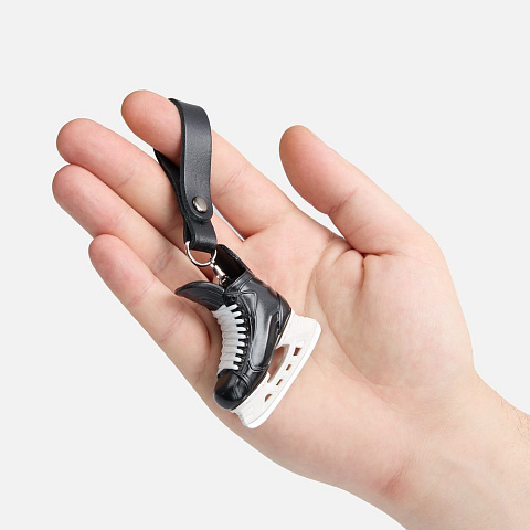 Брелок «Хоккейный конек», черный - рис 6.