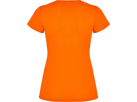 Футболка спортивная женская Montecarlo, неоновый оранжевый - рис 2.