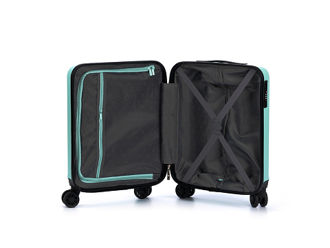 Чемодан TORBER КАСПИЙ, светло-зелёный, ABS-пластик, 38 х 20 х 54 см, 35 л - рис 4.