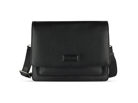 Сумка через плечо женская BUGATTI ЭЛЬЗА | ELSA, чёрная, воловья кожа/полиэстер, 25х8,5х20 см - рис 2.