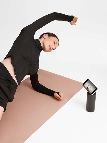 Термобутылка Magnus с магнитным держателем для телефона, черная - рис 10.