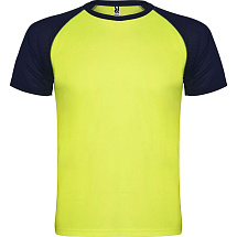 Спортивная футболка Indianapolis мужская, неоновый желтый/нэйви