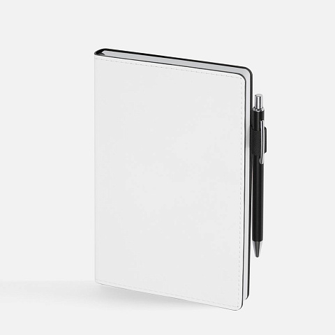 Ежедневник White Shall, недатированный, бело-черный - рис 5.