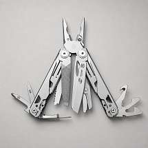 Мультитул Stinger, 107 х 40 мм, 20 функций, нержавеющая сталь, серебристый, в комплекте нейлоновый чехол, в картонной коробке