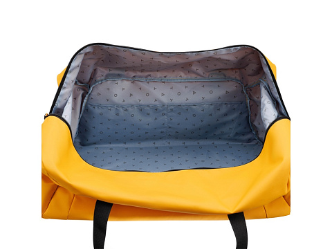 Сумка дорожная TORBER РИТМ, желтая, полиэстер 900D с PU покрытием, 65 х 37 х 34 см - рис 6.