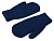 Подарочный набор с варежками, шарфом и термосом, темно-синий - миниатюра - рис 4.