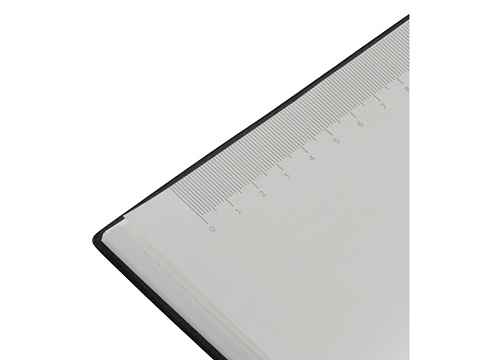 Набор блокнот в гибкой обложке А5 и металлическая шариковая ручка Nabokov, черный - рис 8.