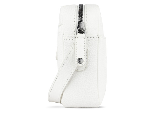 Сумка кросс-боди женская BUGATTI ЭЛЬЗА | ELSA, белая, воловья кожа/полиэстер, 19х5,5х14 см - рис 4.