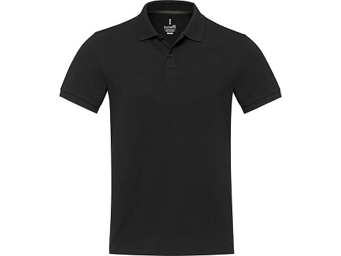 Emerald поло унисекс с коротким рукавом из переработанных материалов Aware™. - Черный - рис 2.