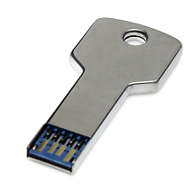 Флешка Ключ на 64 Гб, серебристый