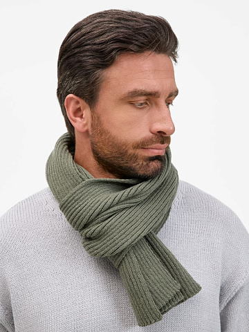 Шарф Catch Match, зеленый (полынь) - рис 6.