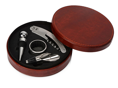 Набор аксессуаров для вина Fabrizio, черный