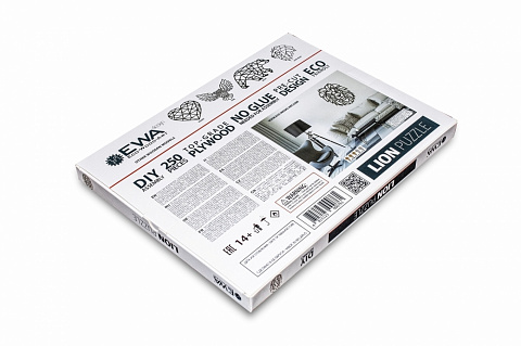 Настенный пазл из дерева Лев - рис 4.