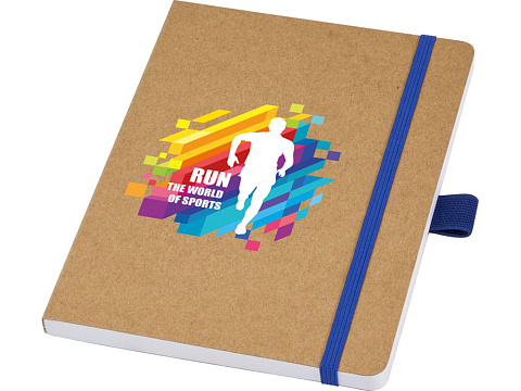 Блокнот Berk формата из переработанной бумаги, cиний - рис 5.