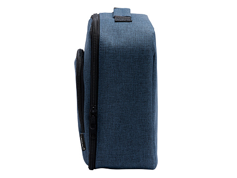 Сумка-холодильник из переработанного полиэстера Сотэк (SOTEK), меланжевый синий - рис 6.