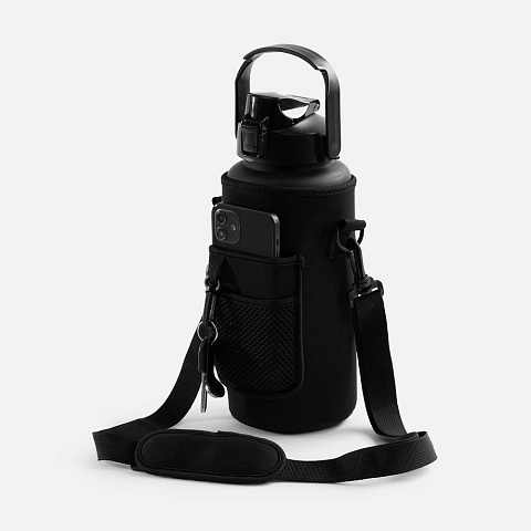 Набор спортивных бутылок Aquapack, черный - рис 4.