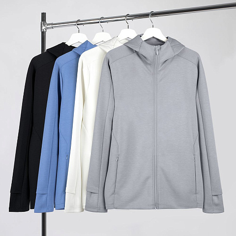 Куртка с капюшоном унисекс Begi, серая - рис 4.