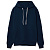 Толстовка с капюшоном Unit Kirenga Heavy, темно-синяя - миниатюра