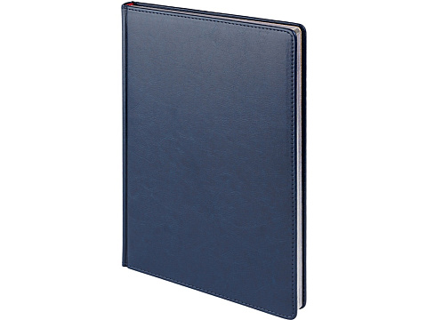 Ежедневник недатированный А4 Sidney Nebraska, синий (серебряный обрез)