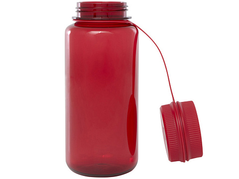 Спортивная бутылка Ryder из переработанного ПЭТ-пластика объемом 900 мл с многофункциональной крышкой, сертифицированная RCS - Красный - рис 5.