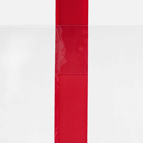 Шопер Clear Fest, ver.2, прозрачный с красными ручками - рис 8.