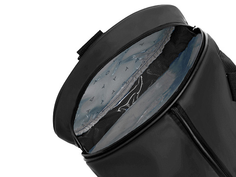 Сумка спортивная TORBER РИТМ, чёрный, полиэстер 900D с PU покрытием, 45 х 25 х 25 см - рис 5.