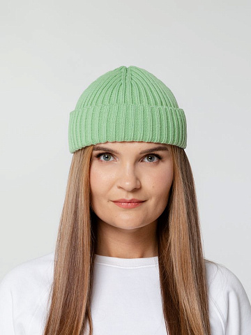 Шапка Hipsta, зеленая (мятная) - рис 5.