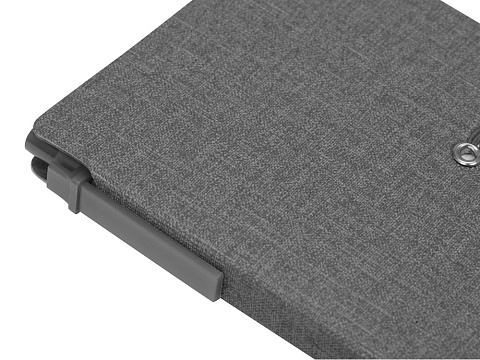 Блокнот А6 Write and stick с ручкой и набором стикеров, серый - рис 4.