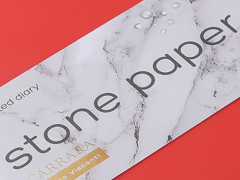 Ежедневник с каменной бумагой недатированный А5 Carrara, красный - рис 7.