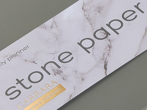 Еженедельник с каменной бумагой А5+ Carrara, серый - рис 7.