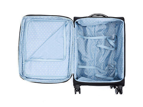 Чемодан TORBER НЕРО, чёрный, переработанный ПЭТ, 44 х 25 х 67 см, 63 л - рис 5.