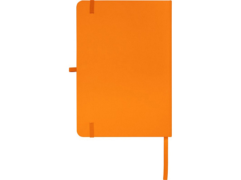 Teak блокнот А5 из переработан. материала в твердой обложке с линован. страницами - Оранжевый - рис 3.