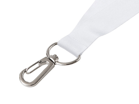 Ланъярд 2 см под сублимацию с трендовым карабином, серебристый - рис 4.