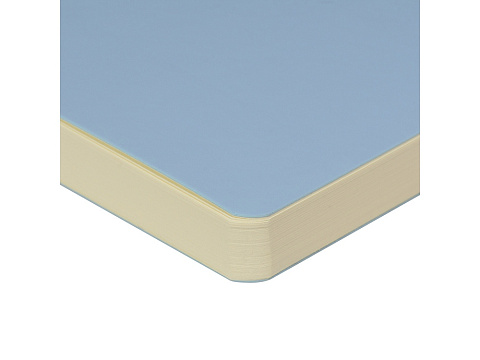 Скетчбук Sketch & Art в мягком переплете 145х145 мм, 100 л. бежевой бумаги 100 гр., голубой - рис 2.