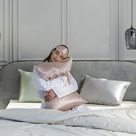 Маска для сна Essential, розовая (пыльная роза) - рис 8.