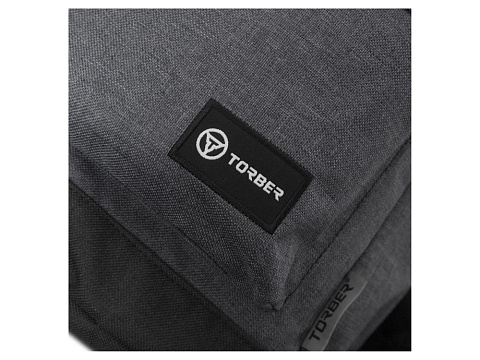 Рюкзак TORBER ГРАФФИТИ, серый, полиэстер меланж, 46 х 29 x 18 см - рис 8.