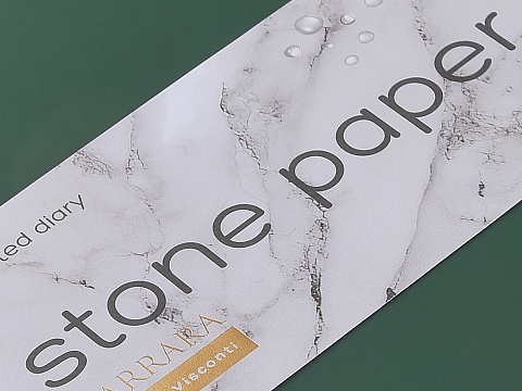 Ежедневник с каменной бумагой недатированный А5 Carrara, зеленый - рис 7.
