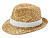 Pricus соломенная шляпа - Белый / Натуральный - миниатюра