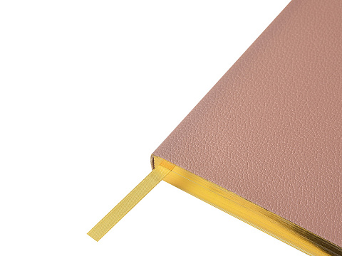 Ежедневник недатированный А5 Morandi. Пыльная роза с нашивкой, пыльно-розовый - рис 4.