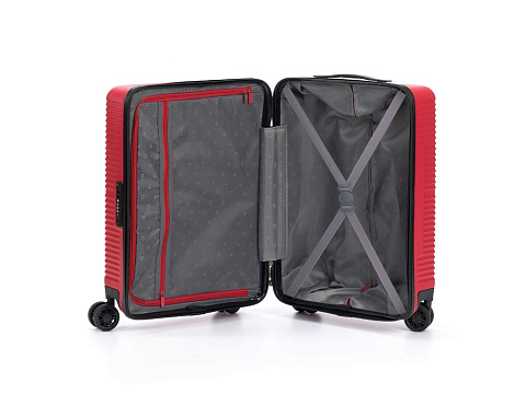 Чемодан TORBER ЭЛЬТОН, красный, ABS-пластик, 38 х 24 х 54 см, 35 л - рис 4.