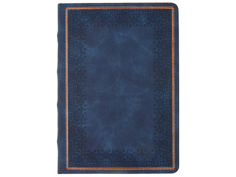 Ежедневник недатированный А5 Royal, синий с бронзовым срезом - рис 2.