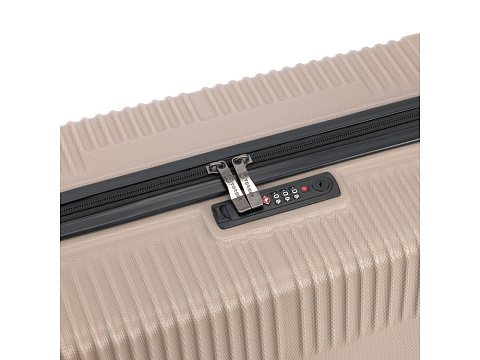Чемодан TORBER ЭЛЬТОН, песочный, ABS-пластик, 38 х 24 х 54 см, 35 л - рис 7.