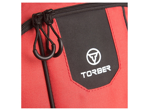Рюкзак TORBER РАКЕТА с отделением для ноутбука 15,6, красный, полиэстер 600D, 46 х 30 x 13 см - рис 8.